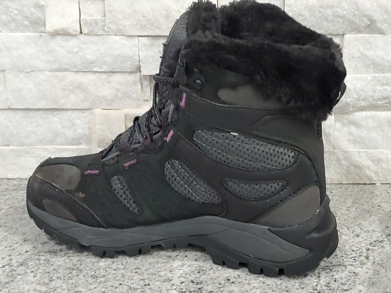 Merrell Air Cushioned Waterproof Black & Purple High… Gem