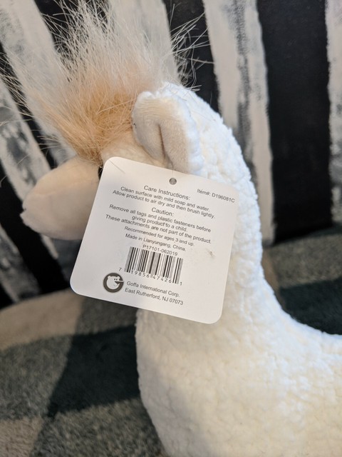 Goffa Mills Fleet Farm White Llama Alpaca Sheep Plush Stuffed Animal 4 for sale online | eBay