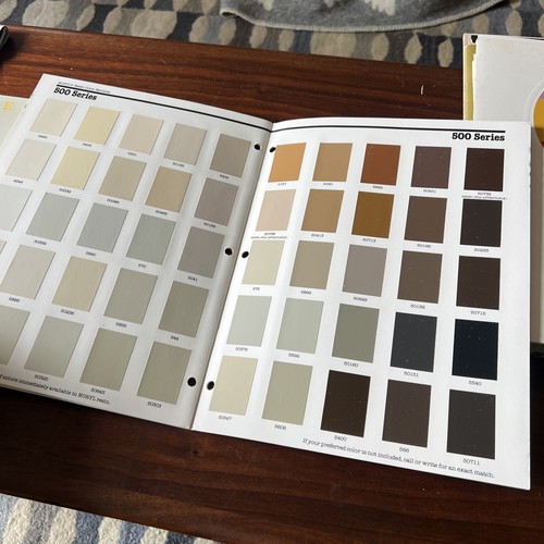 Rare! 1988 Industrial Design Brochure Color Swatch Noryl Resin - Picture 7 of 9