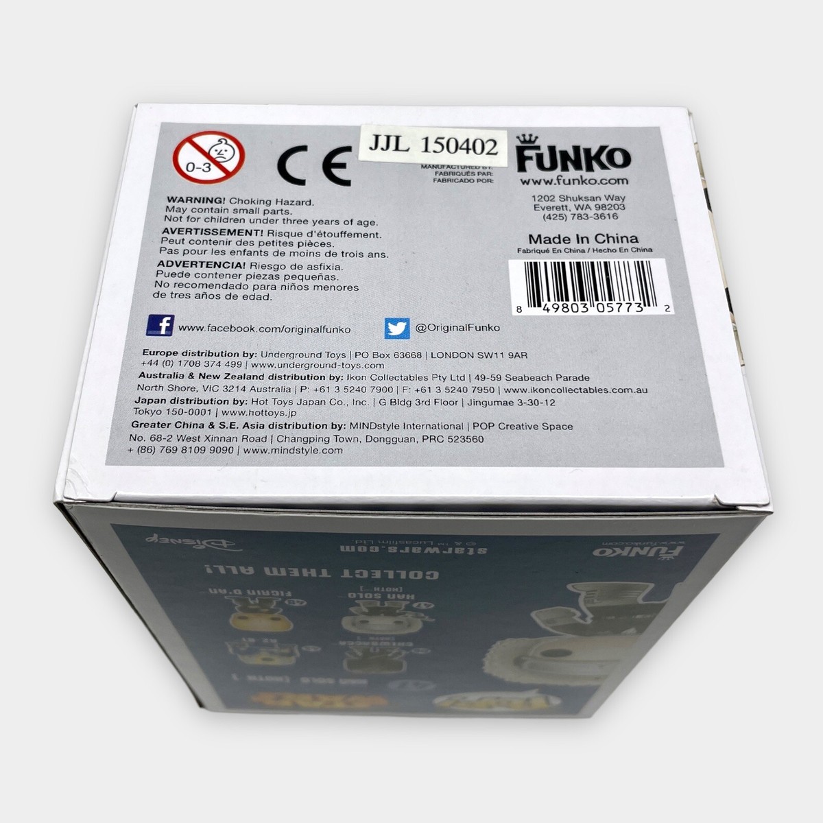 Funko Pop! Star Wars 47 Han Solo Hoth BOX CREASES Gamestop