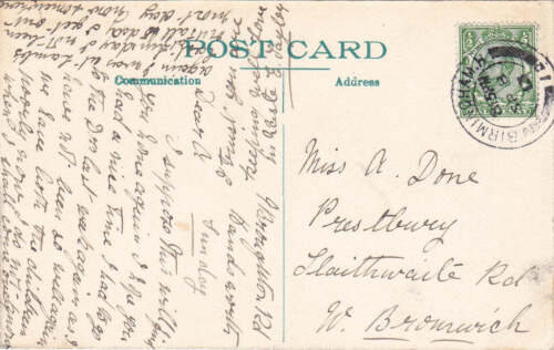 LLANDRILLO CHURCH NR COLWYN BAY - OLD POSTCARD SHOWS SHIP HOTEL (ref 3624/21/RW) - Picture 2 of 2