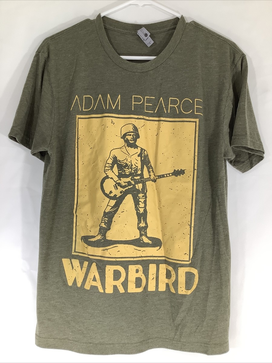 Adam Pearce Warbird Green Tshirt Guitar Rock Music Medium