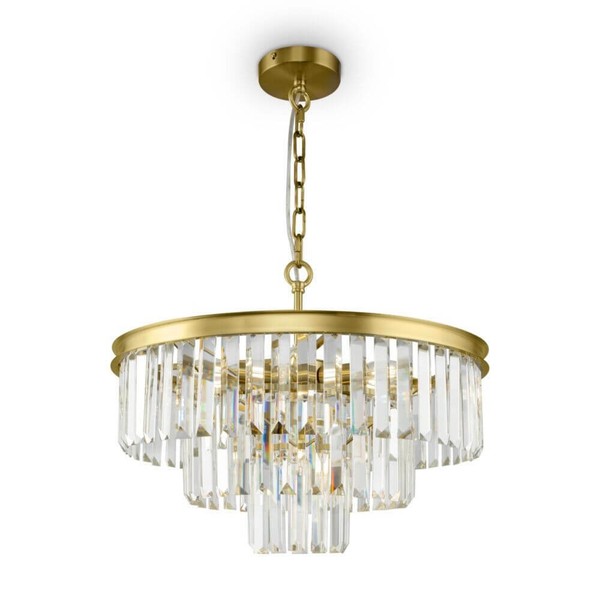 Maytoni Revero Pendelleuchte, HäNgeleuchte 7X E14 Messing Glas-image