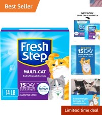 Multi-Cat Clumping Litter with Activated Charcoal - 15 Days Odor Control