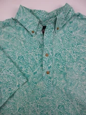 Mens XL Chubbies The Nutter hawaiian pullover shirt blue floral