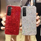 For Samsung S25 S24 FE S23 S22 Ultra A54 A55 A16 Bling Glitter Soft Case Cover