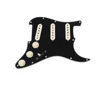 920d Loaded Stratocaster Pickguard Fralin Blues Special Black/aged White on sale 920d Loaded Stratocaster Pickguard Fralin Blues Special Black/aged White on sale