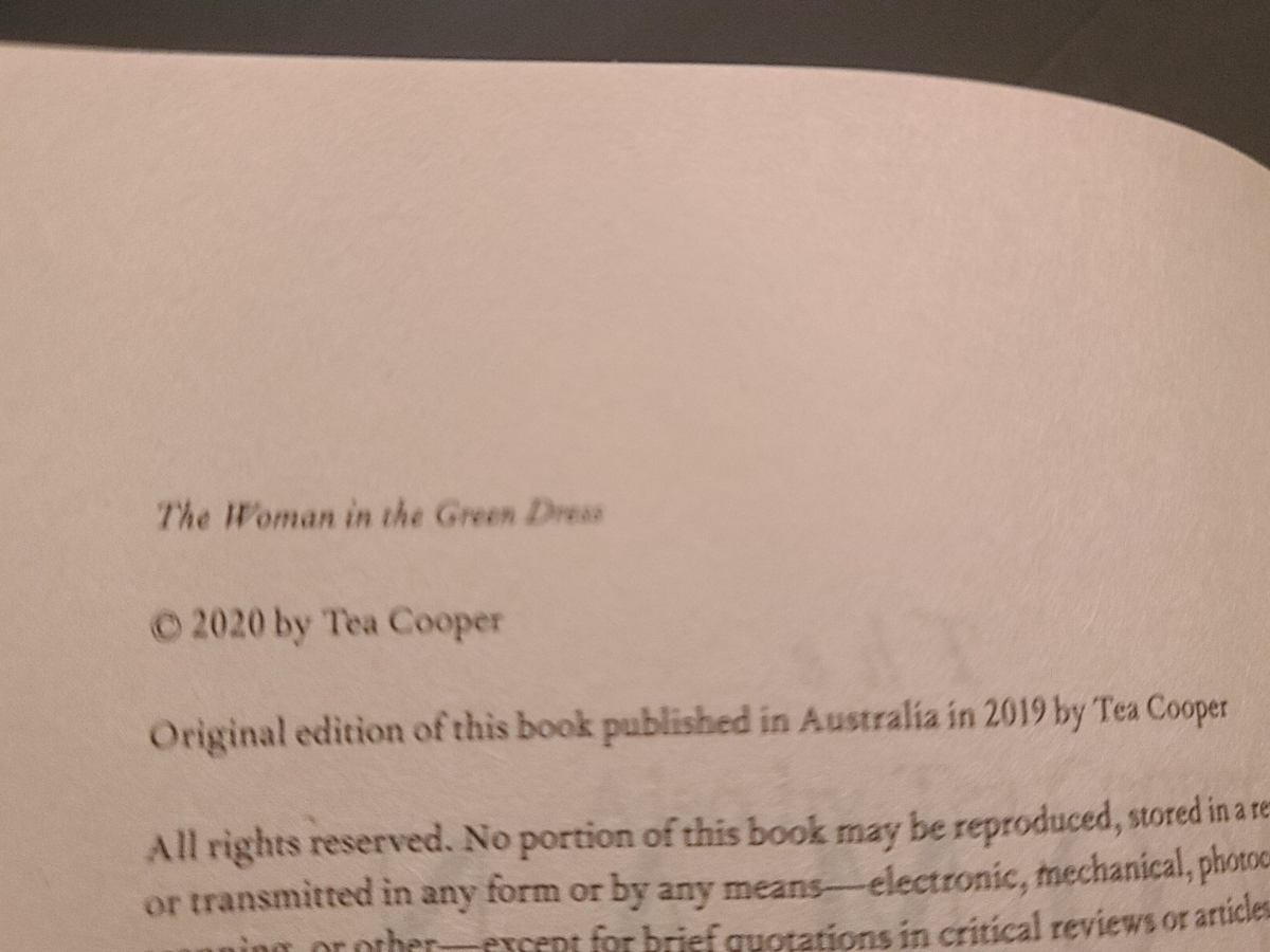 The Woman in the Green Dress - Tea Cooper SC | eBay
