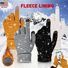 Winter Thickened Warm Wool Gloves Outdoor Windproof Cycling Gloves for Women