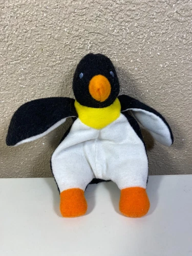 Vintage Ty Beanie Baby Waddle The Penguin 6.5 inch Mcdonalds 1998 Collectible