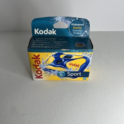Kodak Underwater Disposable Camera, Sport Waterproof 35mm Film 27 Exp (15m 50ft) 41778004708