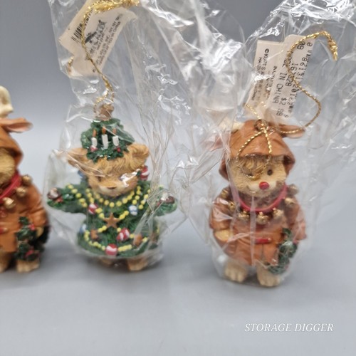 Vintage Kurt S. Adler Miniature Christmas Teddy Bear Ornaments Decor - Lot of 5 - Picture 4 of 10