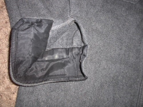 Vintage 50's/60's CPO Gray anchor button Wool button front shirt Large - Picture 4 of 8