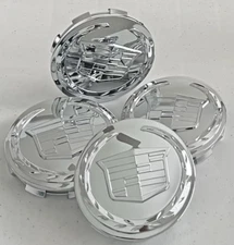4 Cadillac Escalade 2007-13 Wheel Center Caps 83mm Chrome Logo 18 & 20" Wheels