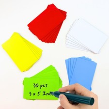 Availey 30 Pieces 3 x 5 - Full Colored Magnetic Dry Erase Labels - Reusable...