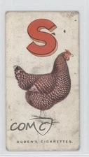 1924 Ogden's Poultry Alphabet Tobacco S is for Sussex #19 9bp