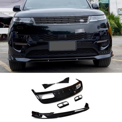 Gloss Black Front + Rear Diffuser Lip For Land Rover Range Rover Sport ...