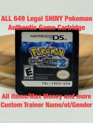 Unlocked Authentic Pokemon Black 2 Nintendo DS | All 649 SHINY
