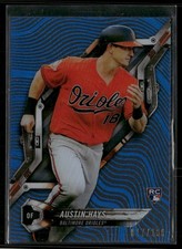 2018 Topps High Tek #HT-AH Austin Hays Blue Rainbow Foil #/150