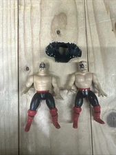 1997 Jakks WWF WWE Legion of Doom Road Warriors Hawk & Animal 3" Mini Figures