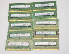 Lot of 10 Samsung 4GB 1Rx8 PC3L-12800S-11-13-B4 DDR3 Laptop RAM Memory