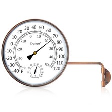 6-inch Outdoor Balcony Thermometer. Precision Window Thermometer