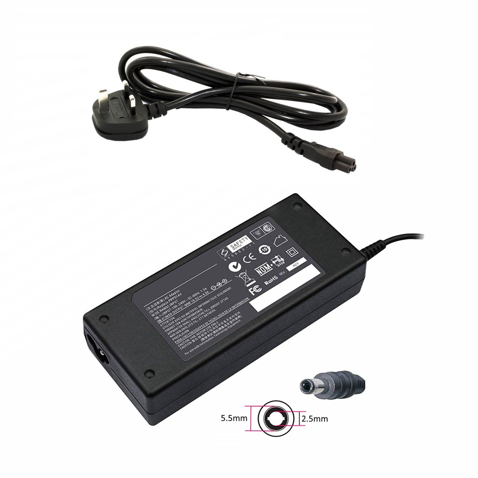 Asus Compatible 19V 4.74A Laptop Charger with 5.5mm x 2.5mm Tip