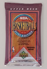1991-92 Upper Deck Basketball Pack Inaugural Edition Factory Sealed Jordan Holos
