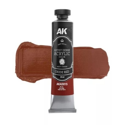 AK Interactive AKAD015 - Artistic Dense Acrylic Color - Oxide Red - Neu