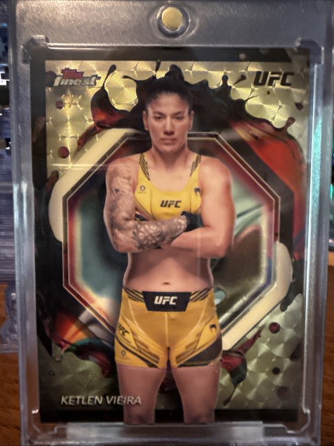 2024 Topps Finest UFC Rare Ketlen Vieira #215 SuperFractor /1