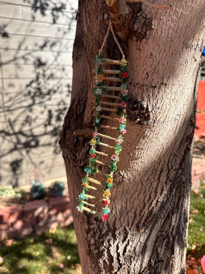 Escalera de casa de hadas, escaleras de casa de hadas, escaleras de jardín de hadas escalones de jardín de hadas  Foto 3 de 4