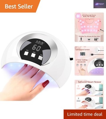 Profi 54W Gel Nagellampe mit Sicherheitsfunktionen & Multi-Winkelbeleuchtung