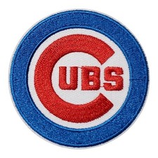 Vintage Chicago Cubs MLB Embroidered Logo Patch. Iron On 2.5"x2.5"