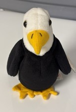 Ty Beanie Baby “Baldy” The Bald Eagle, New, MWMT, DOB 2/17/96, PVC Pellets