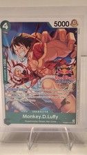 Bandai One Piece Monkey.D.Luffy PRB02-005 Red Bull Double Don!! SR Promo