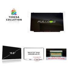 New LCD Replacement Screen FHD 1920x1080 Non Touch 15.6 Inch B156HAN04.1 with...