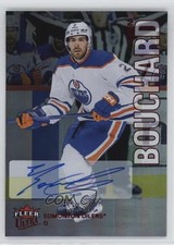 2022 Upper Deck Fleer Ultra Red Rainbow Foil 11/25 Evan Bouchard #26 Auto 0z4x