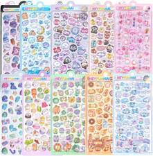 3D Puffy Stickers 10 Sheets 500 Kawaii Stickers for Phone Case  Handbooks  