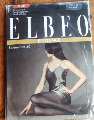 Fein-Strumpfhose matt Seidenmatt 40 ELBEO  Elegance anthrazit 44-46