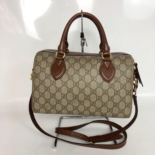 GUCCI GG Supreme 2-Way Handbag/Shoulder Bag (409529)