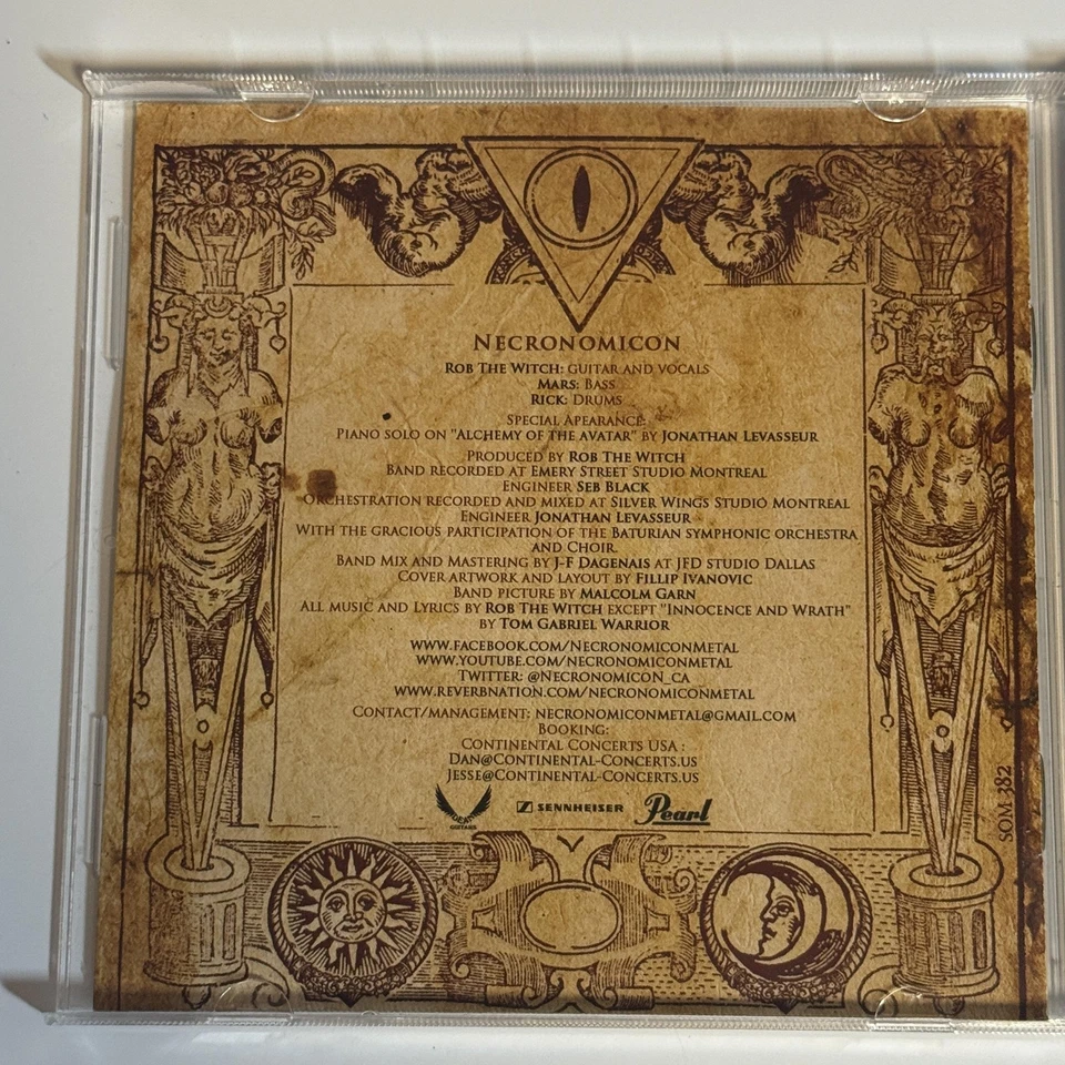 Necronomicon CD Advent of the Human God 2016 Season of Mist Black Death Metal Al Foto 3 de 4
