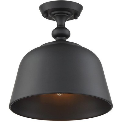 Savoy House Lighting 6-3750-1-89 Berg Semi-Flush Mount Matte Black