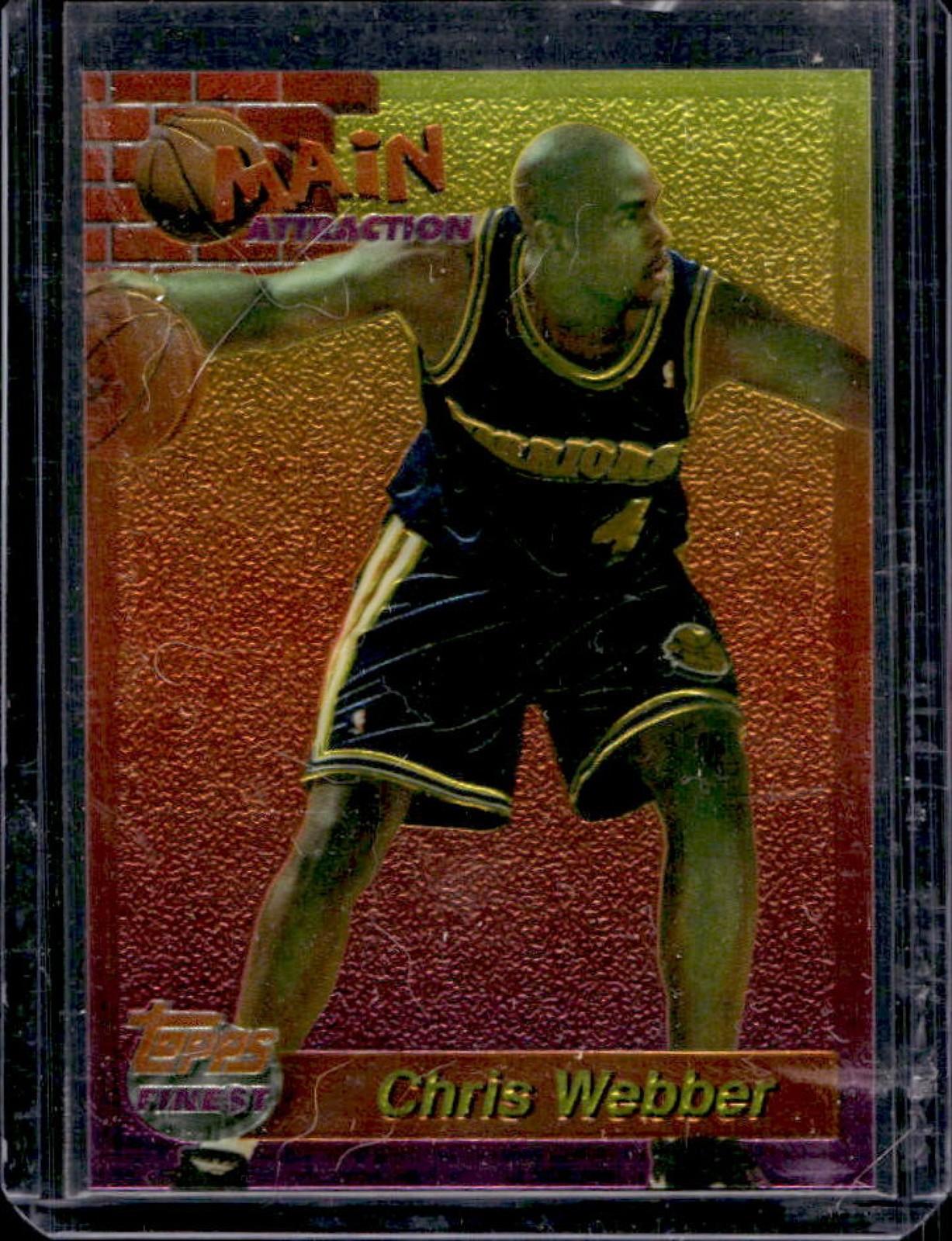 1993-94 Finest Chris Webber Main Attraction Rookie RC #9 Warriors
