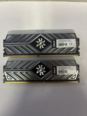 LOT OF TWO 8 GB ADATA SPECTRIX D41 DDR4 UDIMM DESKTOP RAM