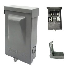 30AMP Waterproof AC Disconnect Box No Included Fuse 120/240VAC Fuse Disconn...