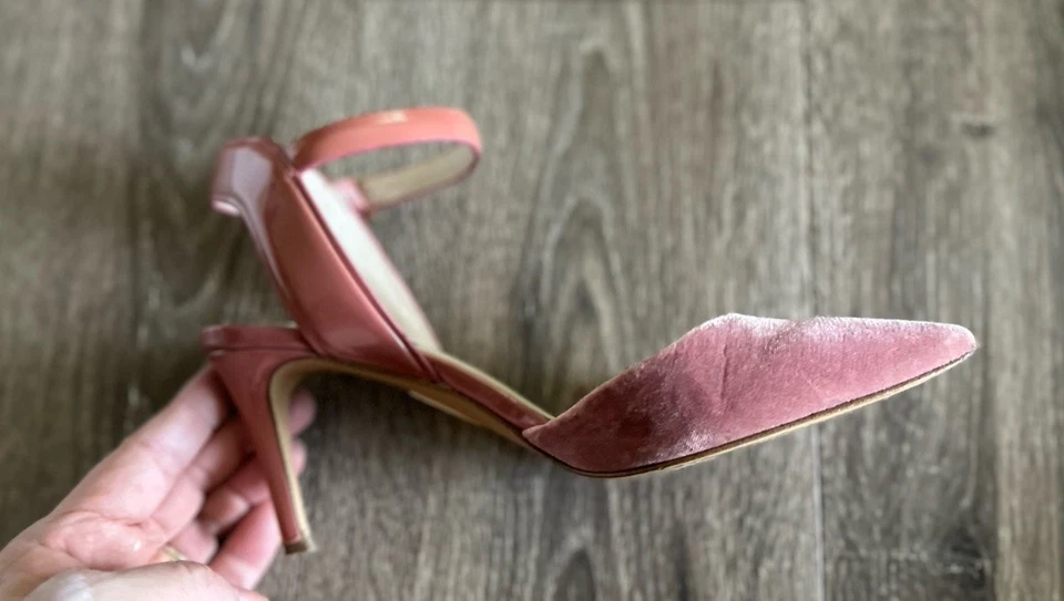 Louise et Cie Mujer Rosa Terciopelo Correa Tobillo Punta Bomba Talla 8M Foto 4 de 4