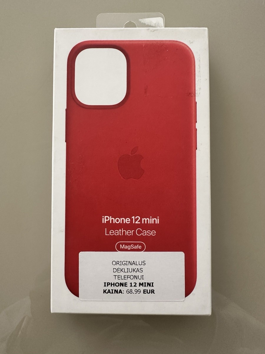 Genuine leather red case for iphone 12 mini | eBay