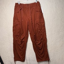 BDG Urban Outfitters Cargo Pants Terracotta Orange Ankle Ties Size 32 Y2K NWT