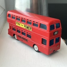 TELSALDA LEYLAND ATLANTEAN LONDON TRANSPORT BUS RED PLASTIC FRICTION MOTOR