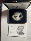 2024-S $1 1-oz Proof American Silver Eagle w/ Box, OGP &COA